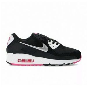 New Nike Airmax 90 Black Pink White Womens 6-7.5